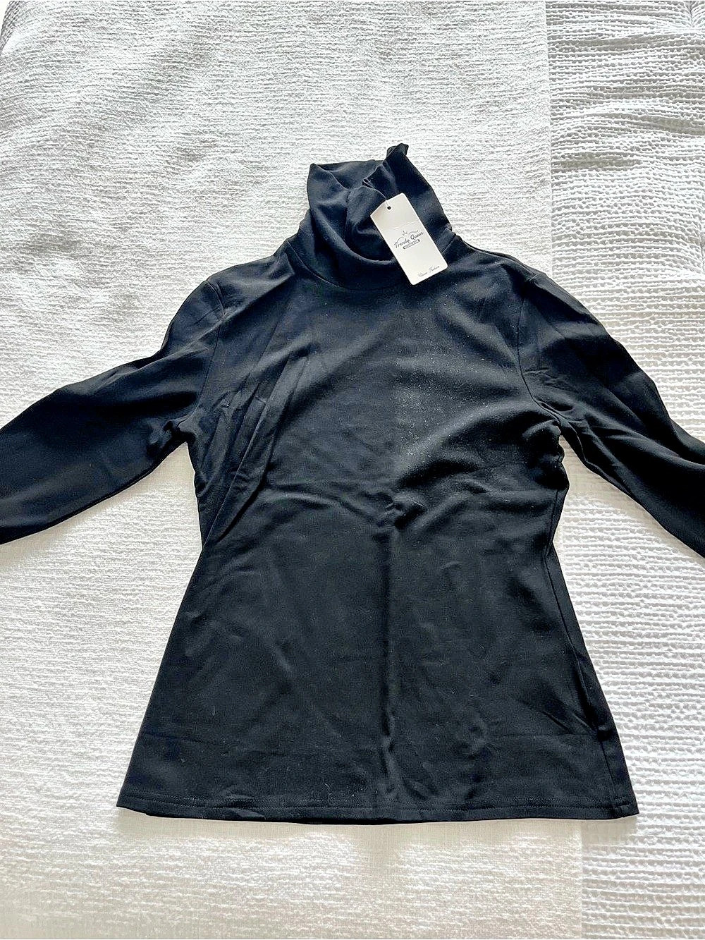 Frank Lyman Black High Neck Long Sleeve NWT